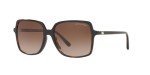 Michael Kors Women's MK2098U Isle of Palms Universal Fit Square Sunglasses, Dark Tortoise/Smoke Gradient, 56 mm + 1