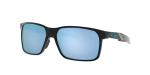 Oakley Mens OO9460 Portal X Rectangular Sunglasses, Polished Black/Prizm Deep Water Polarized, 59 mm