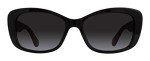 Kate Spade New York Women's Claretta Polarized Rectangular Sunglasses, Black & Pink, 53 mm