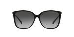 Michael Kors MK2169 Avellino Square Sunglasses, Black/Dark Grey Gradient, 56 mm