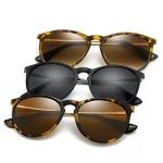 SUNGAIT Premium Vintage Round Sunglasses for Women Men Classic Retro Trendy Style