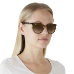 Ray-Ban Womens RB4378 Square Sunglasses, Havana/Gradient Brown, 54 mm