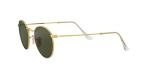Ray-Ban Unisex RB3447 Round Metal Round Sunglasses, Gold/G-15 Green, 53 mm
