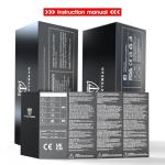 ATTCL Polarized Wrap Sunglasses For Men - Fishing Sports Glasses UV Protection 5001 Black+Red/mirrored