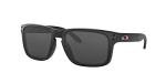 Oakley Men's OO9102 Holbrook Square Sunglasses, Matte Black Flag Icon/Grey, 57 mm