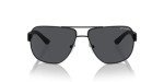 A|X ARMANI EXCHANGE Men's AX2012S Rectangular Sunglasses, Matte Black/Grey, 62 mm