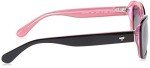 Kate Spade New York Women's Claretta Polarized Rectangular Sunglasses, Black & Pink, 53 mm