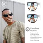 Knockaround Torrey Pines Polarized Sunglasses for Men & Women - Impact Resistant Lenses & Full UV400 Protection, Matte Black Frames/Black Lenses