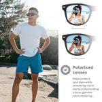 Knockaround Fort Knocks Polarized Sunglasses for Men & Women - Impact Resistant Lenses & Full UV400 Protection (Black on Black)