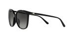 Michael Kors Women's MK2137U Anaheim Universal Fit Square Sunglasses, Black/Dark Grey Gradient, 57 mm