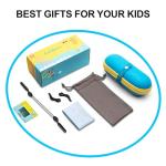 Kids Sunglasses for Boys Girls Polarized Child Teen Youth Sport Baseball Running Travel Beach Blue Glasses for Age 6 7 8 9 10 11 12