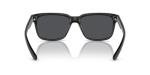 Armani Exchange Unisex Sunglasses Matte & Shiny Black Frame, Grey Lenses, 56MM