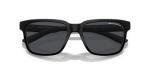 Armani Exchange Unisex Sunglasses Matte & Shiny Black Frame, Grey Lenses, 56MM