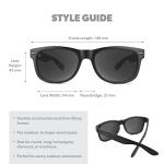 Knockaround Fort Knocks Polarized Sunglasses for Men & Women - Impact Resistant Lenses & Full UV400 Protection (Black on Black)