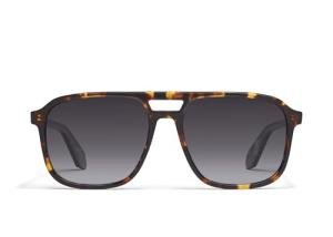 Quay - Sunglasses for Men & Women, Polarized Aviator Lenses with UV Protection (On The Fly, Tortoise)