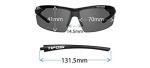 Tifosi Optics Track Sunglasses (White/Black, Smoke Bright Blue)