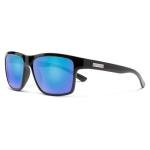 Suncloud A-Team Polarized Sunglasses,Black/Polarized Blue Mirror,One Size
