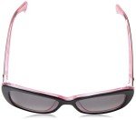 Kate Spade New York Women's Claretta Polarized Rectangular Sunglasses, Black & Pink, 53 mm