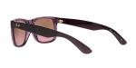 Ray-Ban RB4165 Justin Sunglasses, Transparent Violet/Pink Gradient Brown, 51 mm