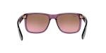 Ray-Ban RB4165 Justin Sunglasses, Transparent Violet/Pink Gradient Brown, 51 mm