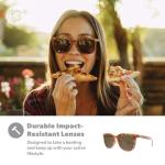 Knockaround Paso Robles Polarized Sunglasses for Women & Men - Impact Resistant Lenses & Full UV400 Protection, Blonde Tortoise Shell Frames/Brown Lenses