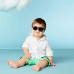 WeeFarers Children's Sunglasses - Non-polarized (Ages 0-1y, Black)