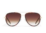 Quay - Sunglasses for Men & Women, Aviator Lenses with UV Protection (All In Medium, Tortoise)