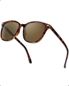 Myiaur Polarized Sunglasses for Women, Square Mirrored Trendy Shades with UV Protection Reduce Glare Sun Glasses