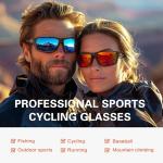 suoso Sports Polarized Sunglasses for Men: Women UV400 Protection Wrap Around Sun Glasses for Fishing Golf Running Driving