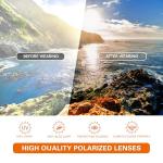 suoso Sports Polarized Sunglasses for Men: Women UV400 Protection Wrap Around Sun Glasses for Fishing Golf Running Driving