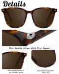Myiaur Polarized Sunglasses for Women, Square Mirrored Trendy Shades with UV Protection Reduce Glare Sun Glasses