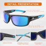 suoso Sports Polarized Sunglasses for Men: Women UV400 Protection Wrap Around Sun Glasses for Fishing Golf Running Driving