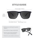 Knockaround Fast Lanes Polarized Sunglasses for Men & Women - Impact Resistant Lenses & Full UV400 Protection, All Black Frames on Black Lenses
