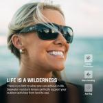 TOREGE Polarized Sports Sunglasses for Men and Women Cycling Running Golf Fishing Sunglasses TR26 (Transparent Grey & Grey Lens)