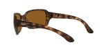 Ray-Ban Womens RB4068 Square Sunglasses, Havana/Polarized B-15 Brown, 60 mm