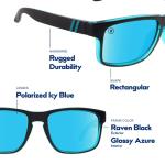 Blenders Eyewear Canyon – Polarized Sunglasses – Active Style, Durable Frame – 100% UV Protection – For Men – Fortune Blue