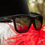 goodr Ron's Smoke and Mirrors Polarized Sunglasses, Limited Edition, Medium Sized (OG), Black Solid Frame with Silver Mirrored Reflective Lenses, UV400 Protection, No Slip, No Bounce