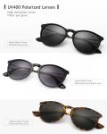 SUNGAIT 3 pack Premium Vintage Round Sunglasses for Women Men Classic Retro Trendy Style SGT567SHQH-SHSHPG-HPQH-6