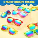 JOYIN 24 Pcs Kids Sunglasses Party Favors bulk, Neon Sunglasses with UV Protection for Children. Pool Party Favors, Goody Bags for kids Birthday