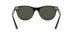 Ray-Ban Unisex RB2185 Wayfarer II Round Sunglasses, Black/G-15 Green, 55 mm