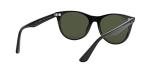 Ray-Ban Unisex RB2185 Wayfarer II Round Sunglasses, Black/G-15 Green, 55 mm