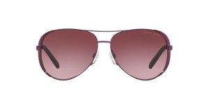 Michael Kors Women's MK5004 Chelsea Aviator Sunglasses, Plum, 59 mm