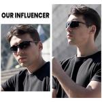 DUCO Mens Sunglasses Polarized Sports Fishing Running Driving Carbon Fiber Sunglasses for Men UV400 Protection DC8277