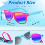 Oleitodh 60 Pack Kids Sunglasses Party Favors, Kid's Neon Sunglasses Bulk, Childrens Sun Glasses Boys Girls Pack for Goody Bag Fillers Summer Beach Pool Birthday Party Supplies