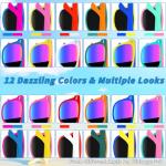 Oleitodh 60 Pack Kids Sunglasses Party Favors, Kid's Neon Sunglasses Bulk, Childrens Sun Glasses Boys Girls Pack for Goody Bag Fillers Summer Beach Pool Birthday Party Supplies