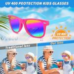 Oleitodh 60 Pack Kids Sunglasses Party Favors, Kid's Neon Sunglasses Bulk, Childrens Sun Glasses Boys Girls Pack for Goody Bag Fillers Summer Beach Pool Birthday Party Supplies