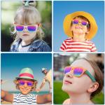 Oleitodh 60 Pack Kids Sunglasses Party Favors, Kid's Neon Sunglasses Bulk, Childrens Sun Glasses Boys Girls Pack for Goody Bag Fillers Summer Beach Pool Birthday Party Supplies