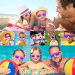 Oleitodh 60 Pack Kids Sunglasses Party Favors, Kid's Neon Sunglasses Bulk, Childrens Sun Glasses Boys Girls Pack for Goody Bag Fillers Summer Beach Pool Birthday Party Supplies