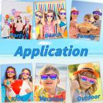 Oleitodh 60 Pack Kids Sunglasses Party Favors, Kid's Neon Sunglasses Bulk, Childrens Sun Glasses Boys Girls Pack for Goody Bag Fillers Summer Beach Pool Birthday Party Supplies