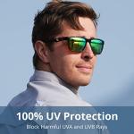 KastKing FlatRock Polarized Sport Sunglasses for Men and Women, Ideal for Driving Fishing Cycling Running, UV Protection